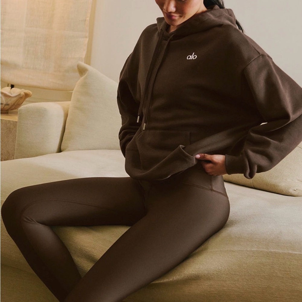 ALO Yoga  NWOT Accolade Espresso Hoodie for Women XXS SOLD OUT! Hard to find! - Picture 3 of 4